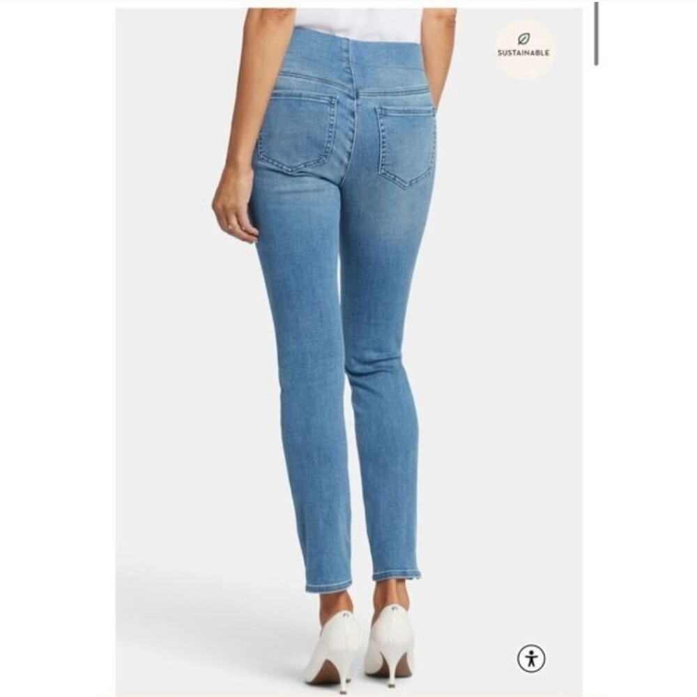 NYDJ Pull-On Skinny Ankle Jean Medium Wash Comfort Stretch NWT Sz 10 - Picture 2 of 9